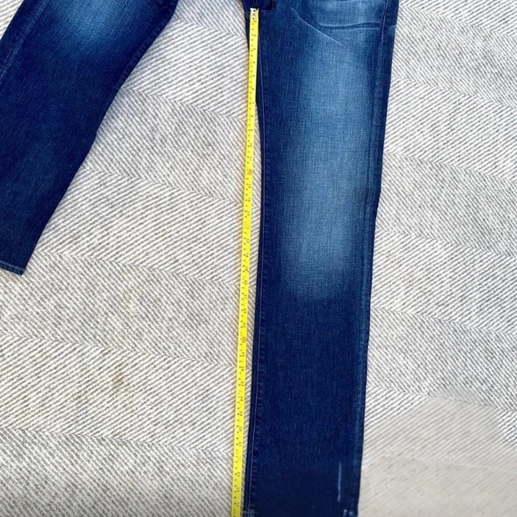 7 For All Mankind Men's Straight Jeans - Dark Blue - Picture 6 of 7